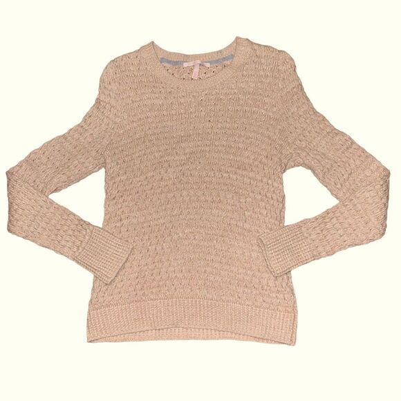 Victoria's Secret Sweaters - Victoria’s secret tan knit sweater cozy winter y2k fall size xs